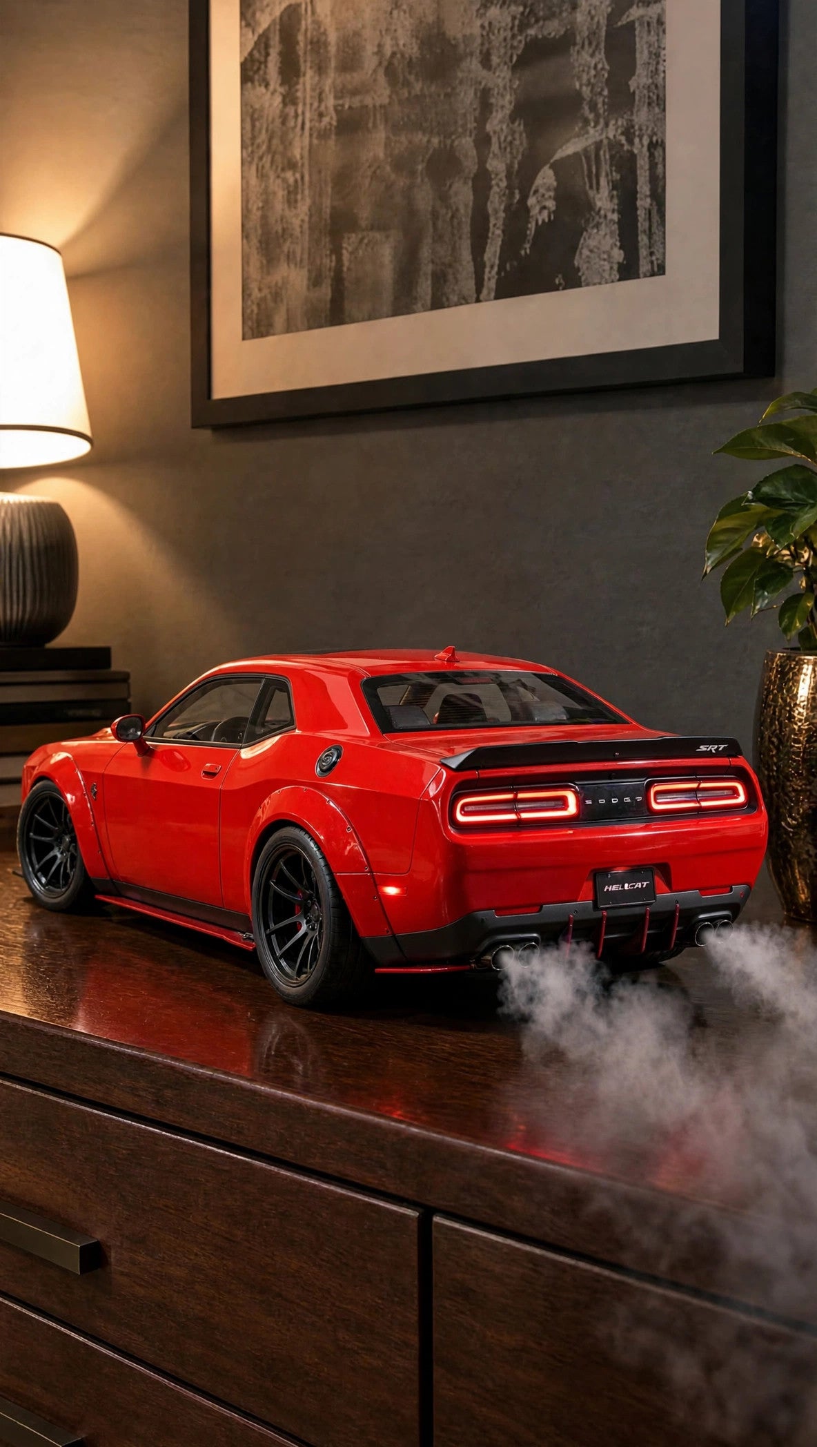 DriftMist Hellcat model diffuser with drift smoke