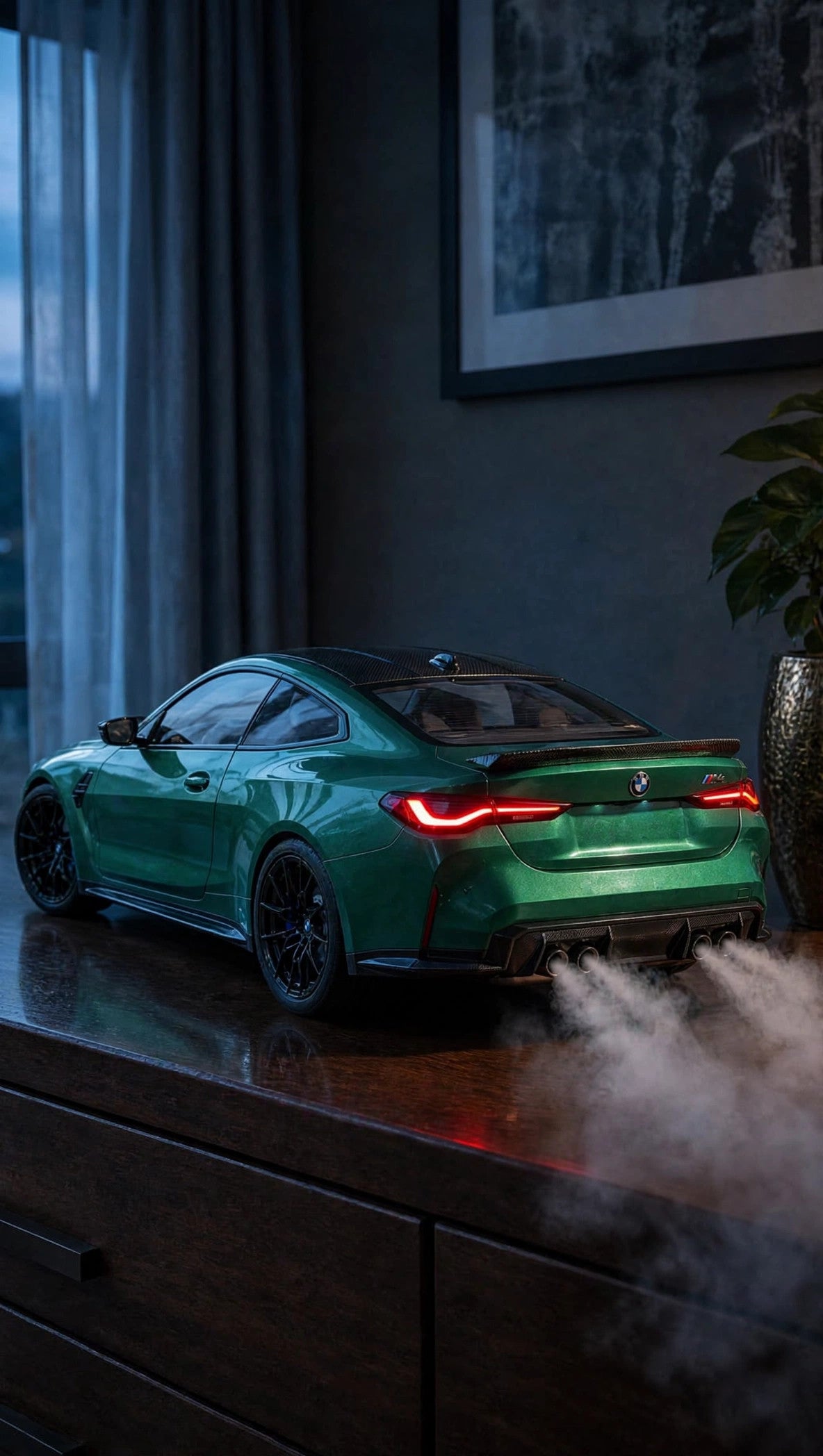 DriftMist M4 mist on a dresser